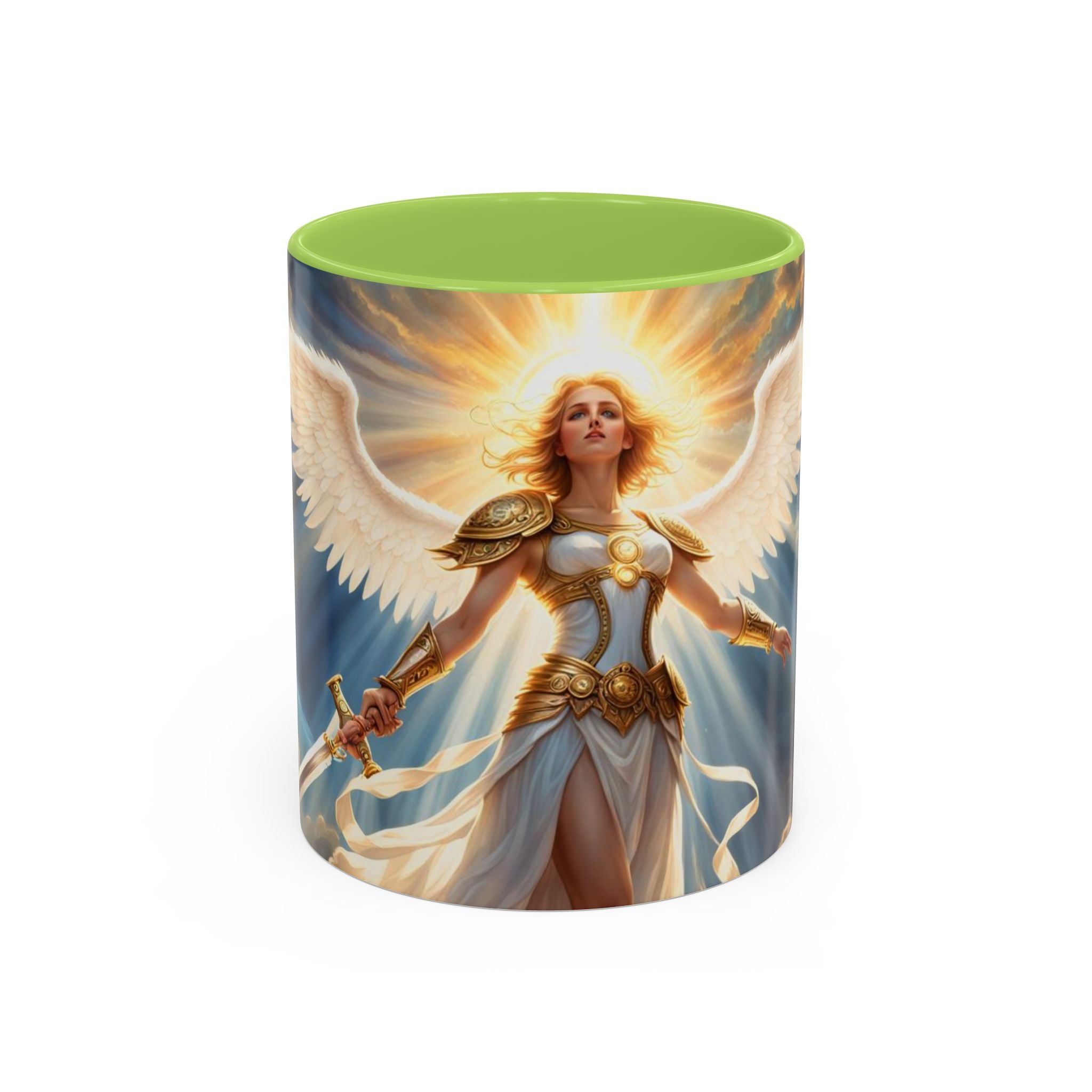 Angel Guardian Coffee Mug — Radiant Warrior Angel 11/15oz Accent Mug
