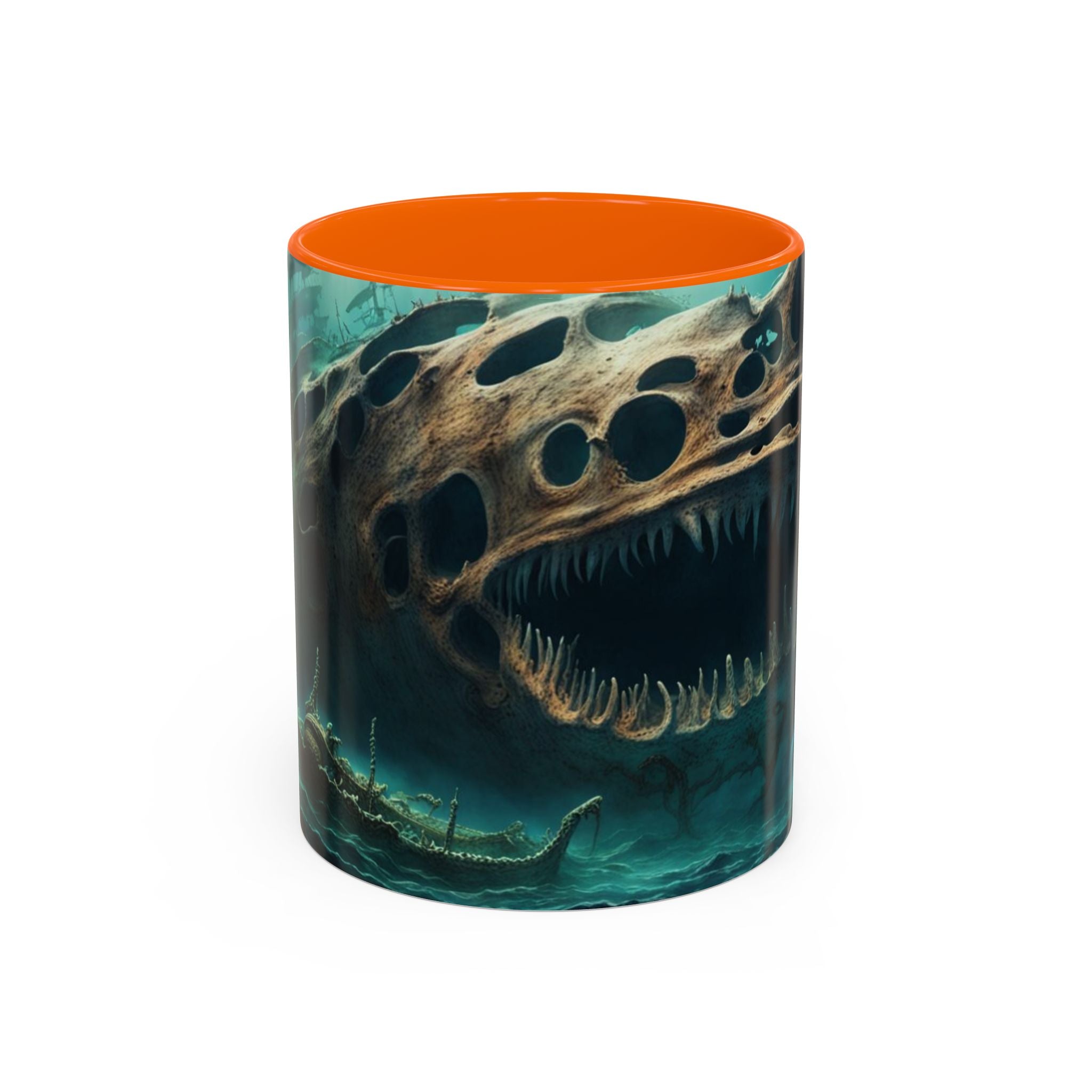 Dark Sea Monster Accent Coffee Mug — Underwater Creature 11oz/15oz