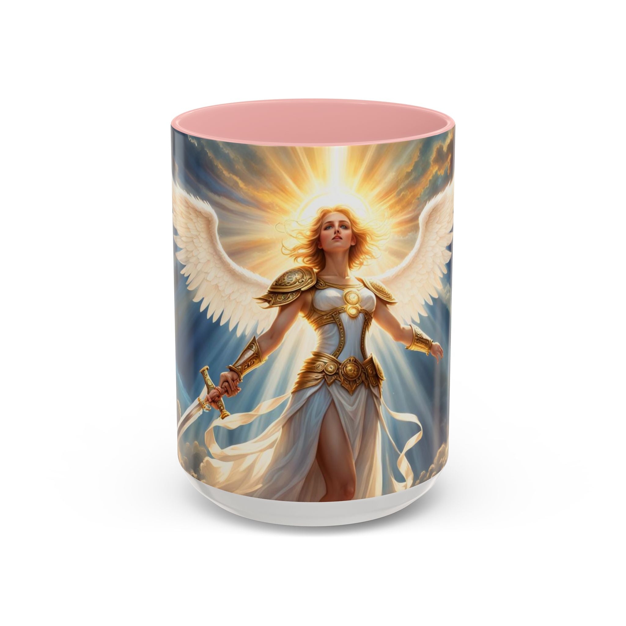 Angel Guardian Coffee Mug — Radiant Warrior Angel 11/15oz Accent Mug