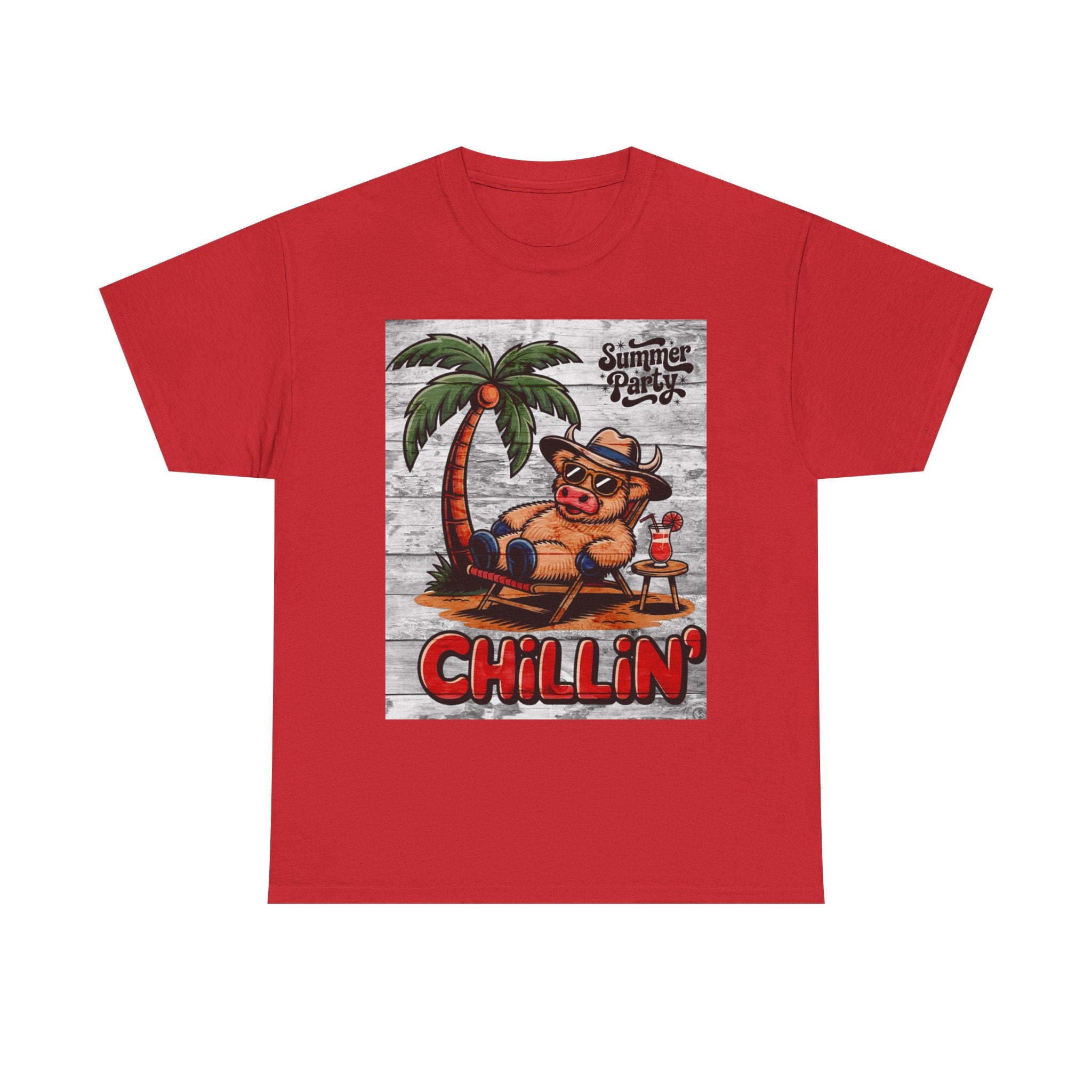 Chillin’ Cow Tee — Coastal Vibes Graphic T-Shirt