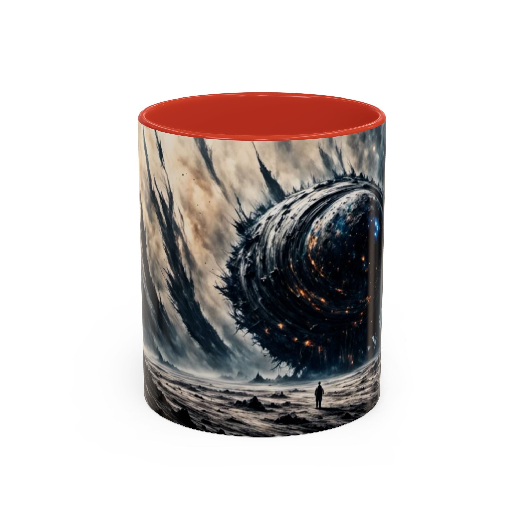 Cosmic Leviathan Coffee Mug — Dark Sci‑Fi Space Monster Accent Mug (11/15oz)