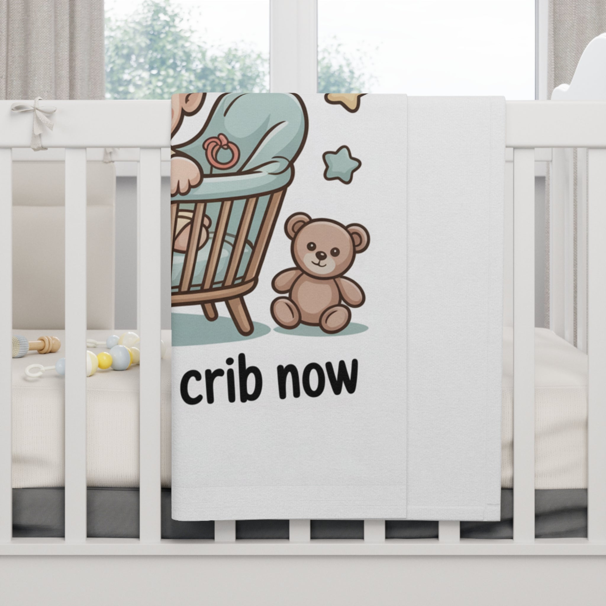 Baby Blanket — "I Just Left My Mom's Place... I Got My Own Crib Now" Cute Newborn Gift