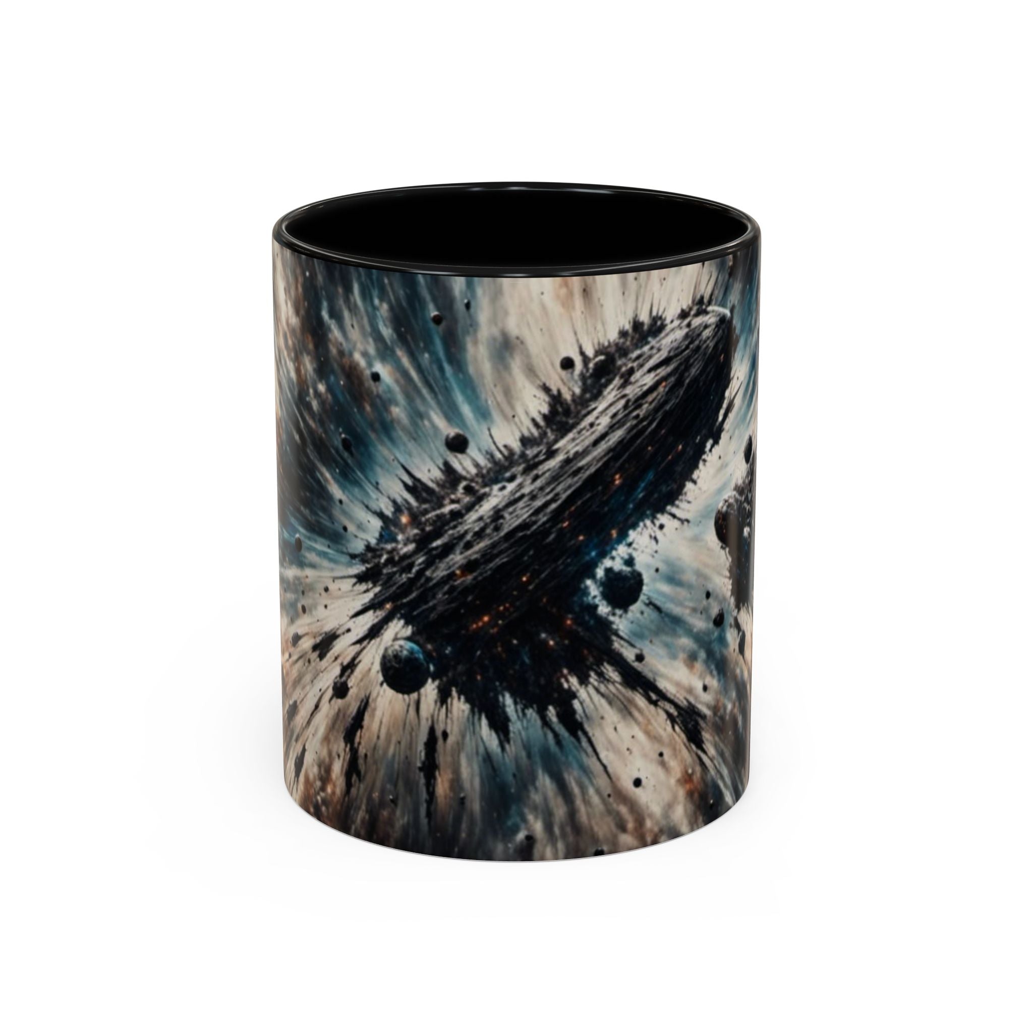 Asteroid Field Coffee Mug — Space Explosion Accent 11/15oz