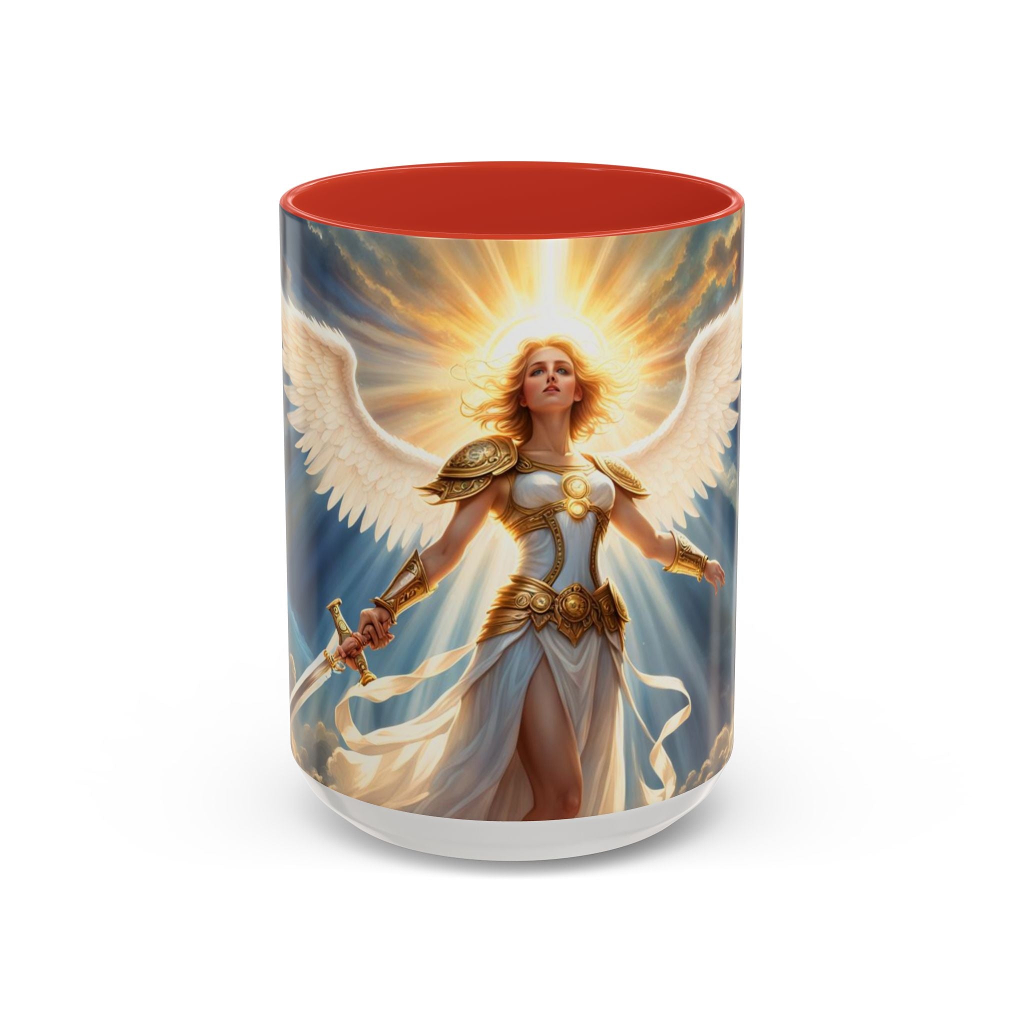 Angel Guardian Coffee Mug — Radiant Warrior Angel 11/15oz Accent Mug