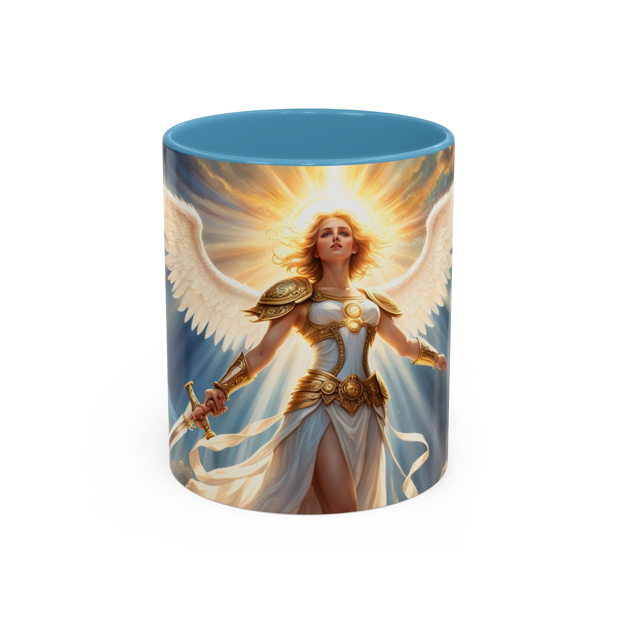 Angel Guardian Coffee Mug — Radiant Warrior Angel 11/15oz Accent Mug