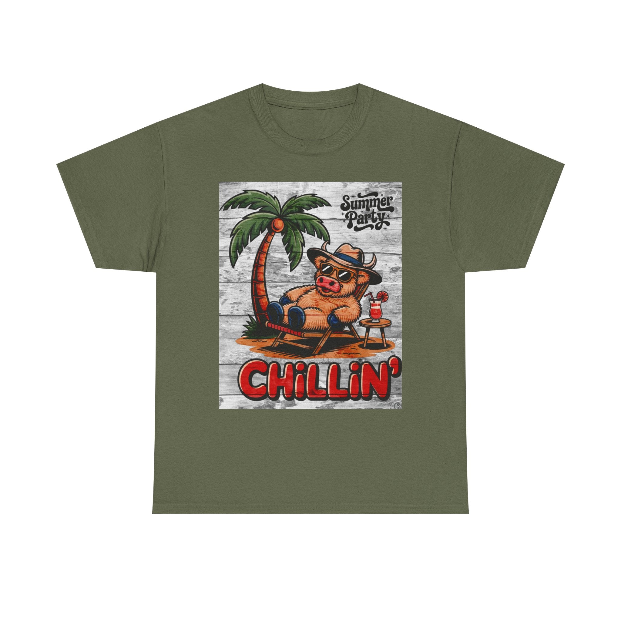 Chillin’ Cow Tee — Coastal Vibes Graphic T-Shirt