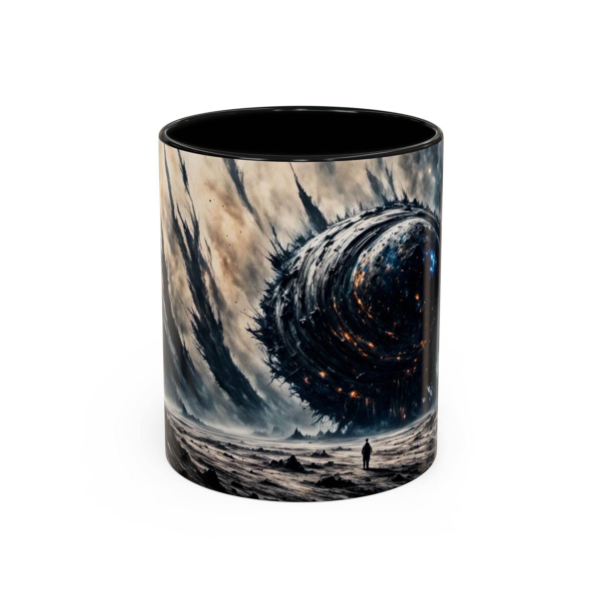 Cosmic Leviathan Coffee Mug — Dark Sci‑Fi Space Monster Accent Mug (11/15oz)