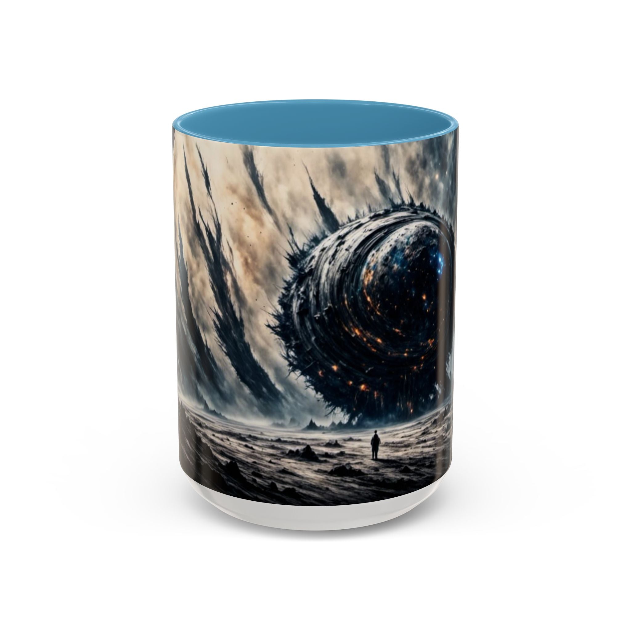 Cosmic Leviathan Coffee Mug — Dark Sci‑Fi Space Monster Accent Mug (11/15oz)