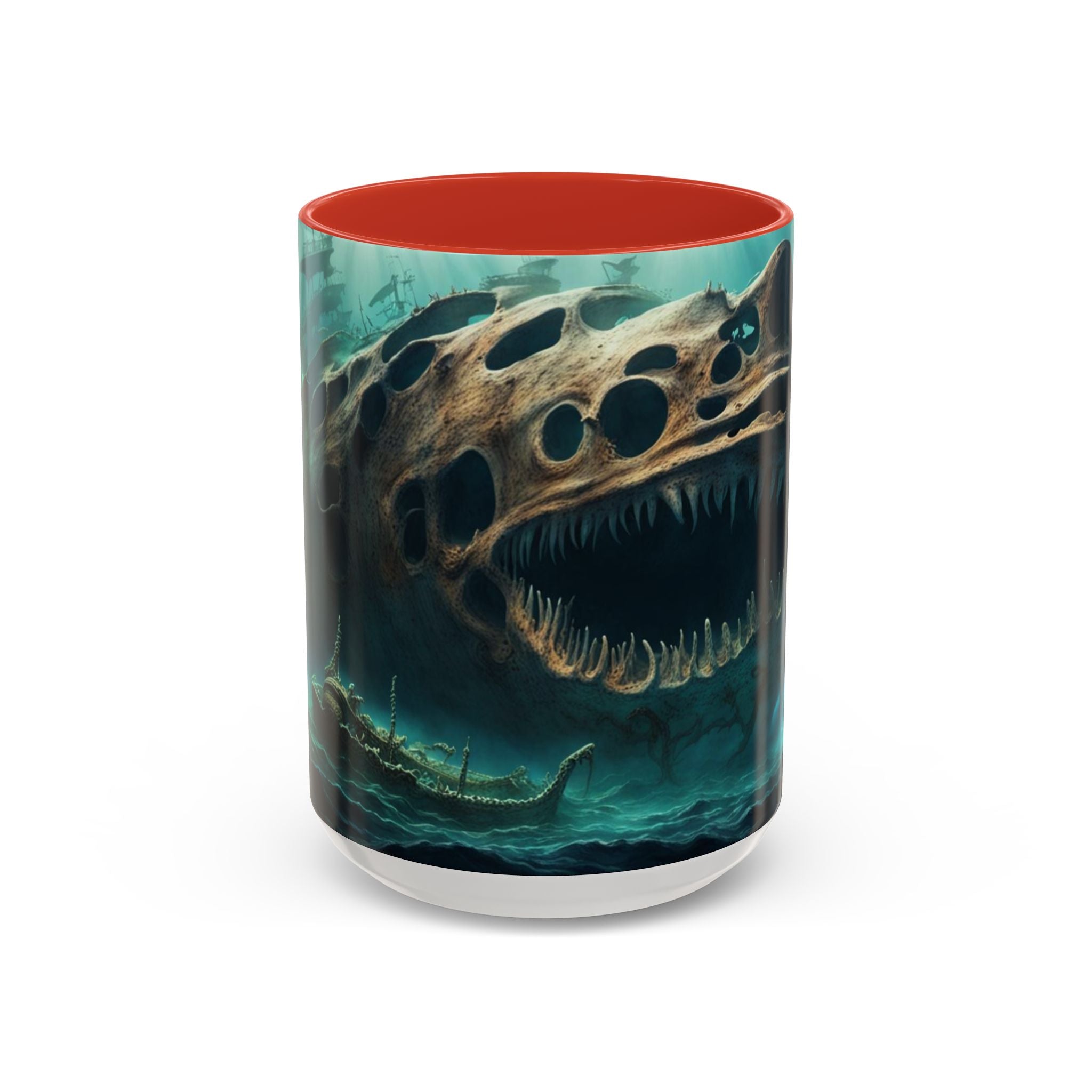 Dark Sea Monster Accent Coffee Mug — Underwater Creature 11oz/15oz