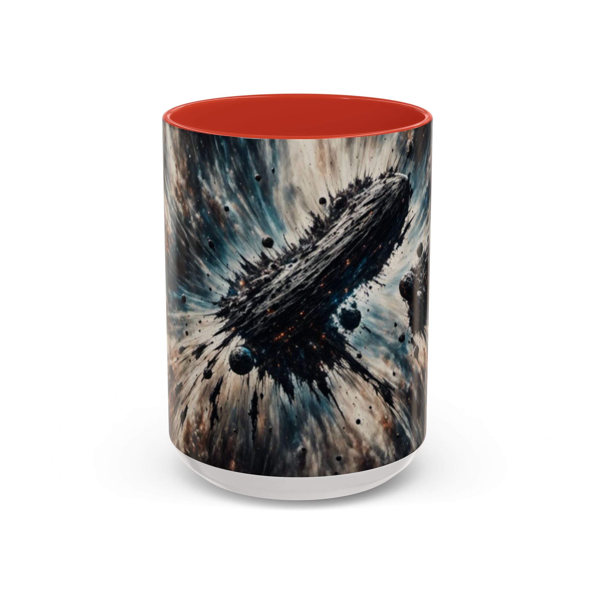 Asteroid Field Coffee Mug — Space Explosion Accent 11/15oz