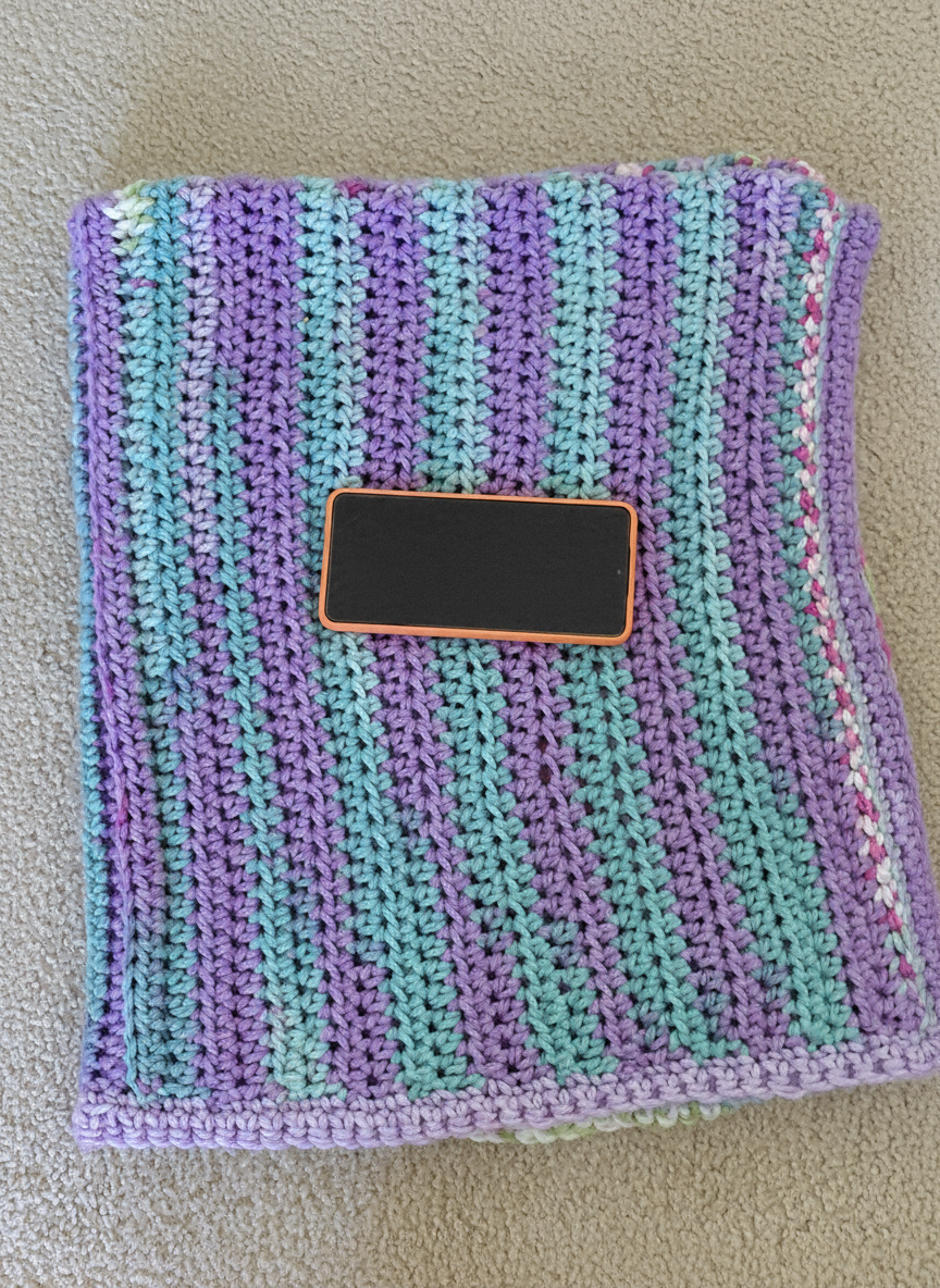 Baby Blanket made with (WildFlower acrylic yarn)