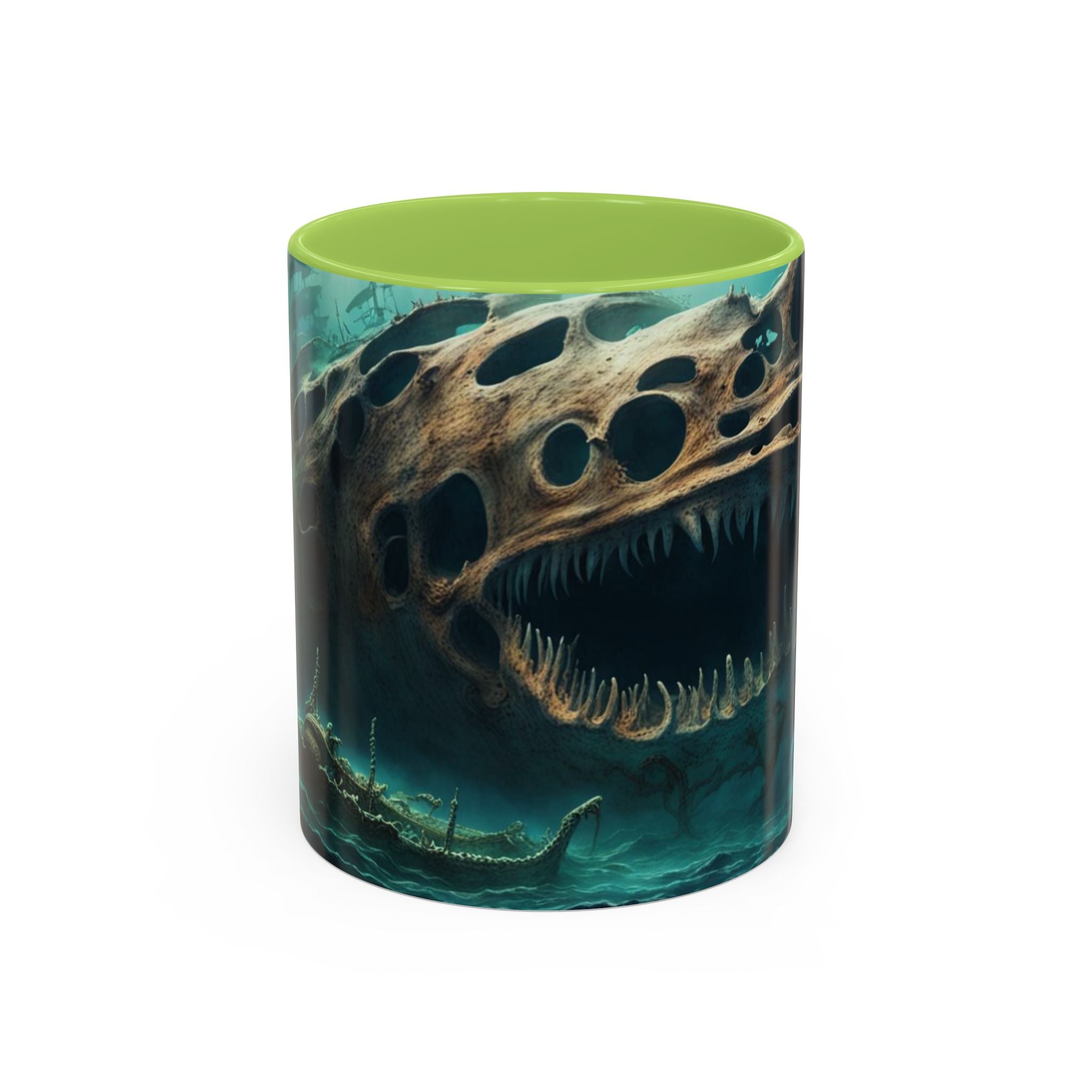 Dark Sea Monster Accent Coffee Mug — Underwater Creature 11oz/15oz