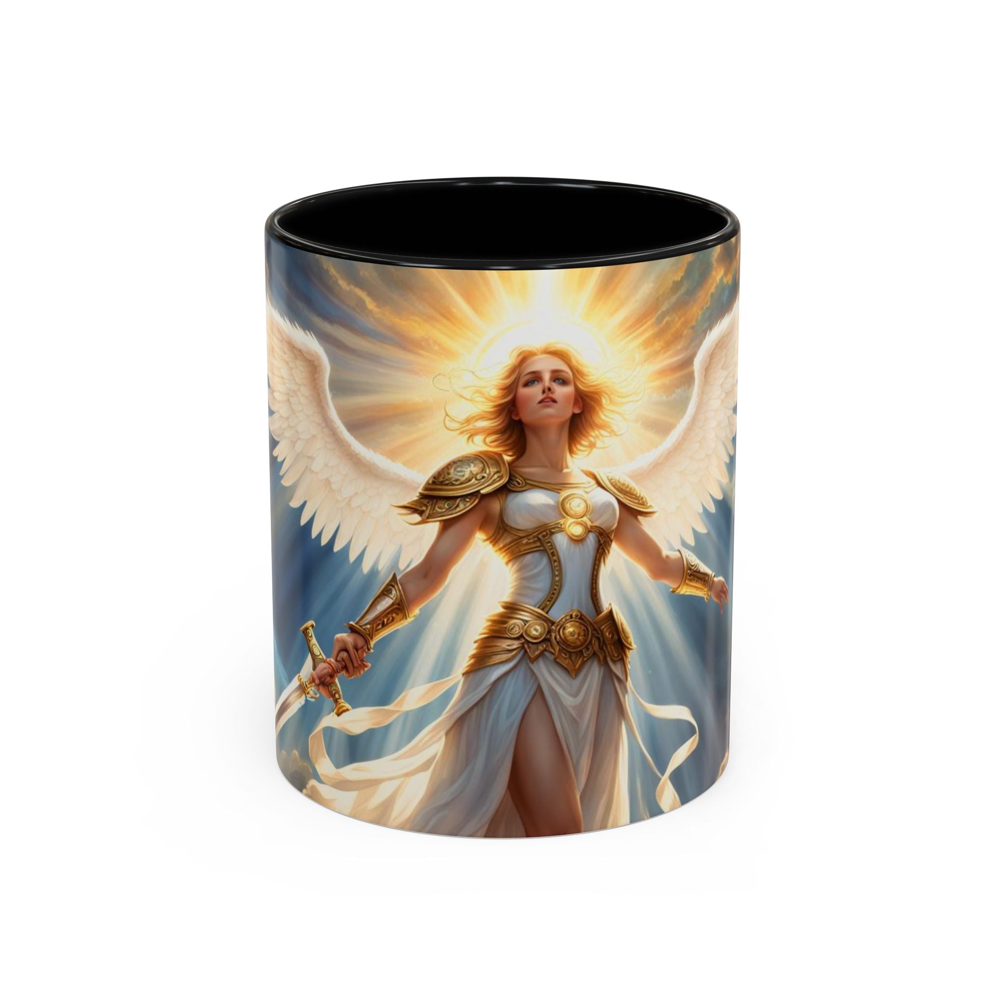 Angel Guardian Coffee Mug — Radiant Warrior Angel 11/15oz Accent Mug