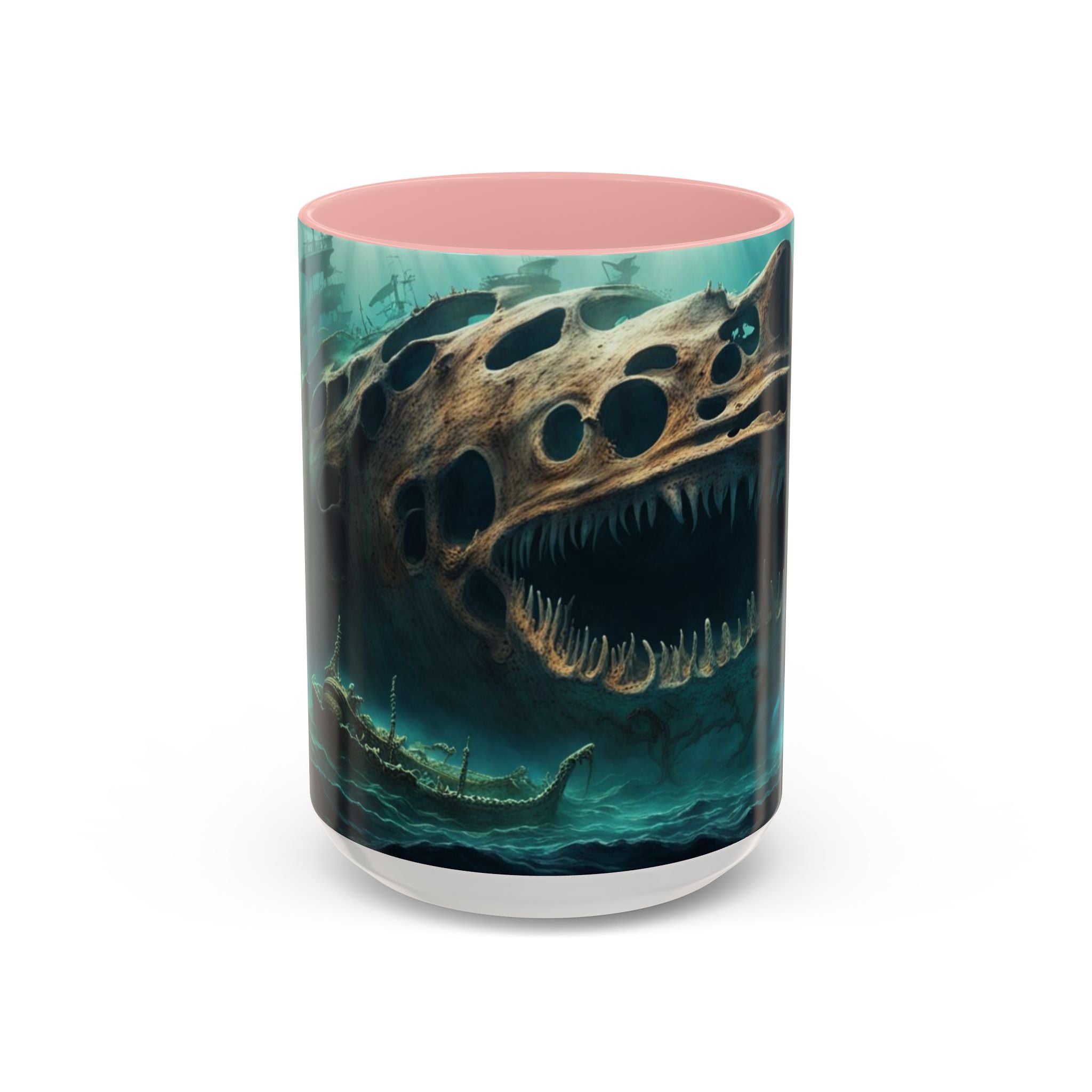 Dark Sea Monster Accent Coffee Mug — Underwater Creature 11oz/15oz