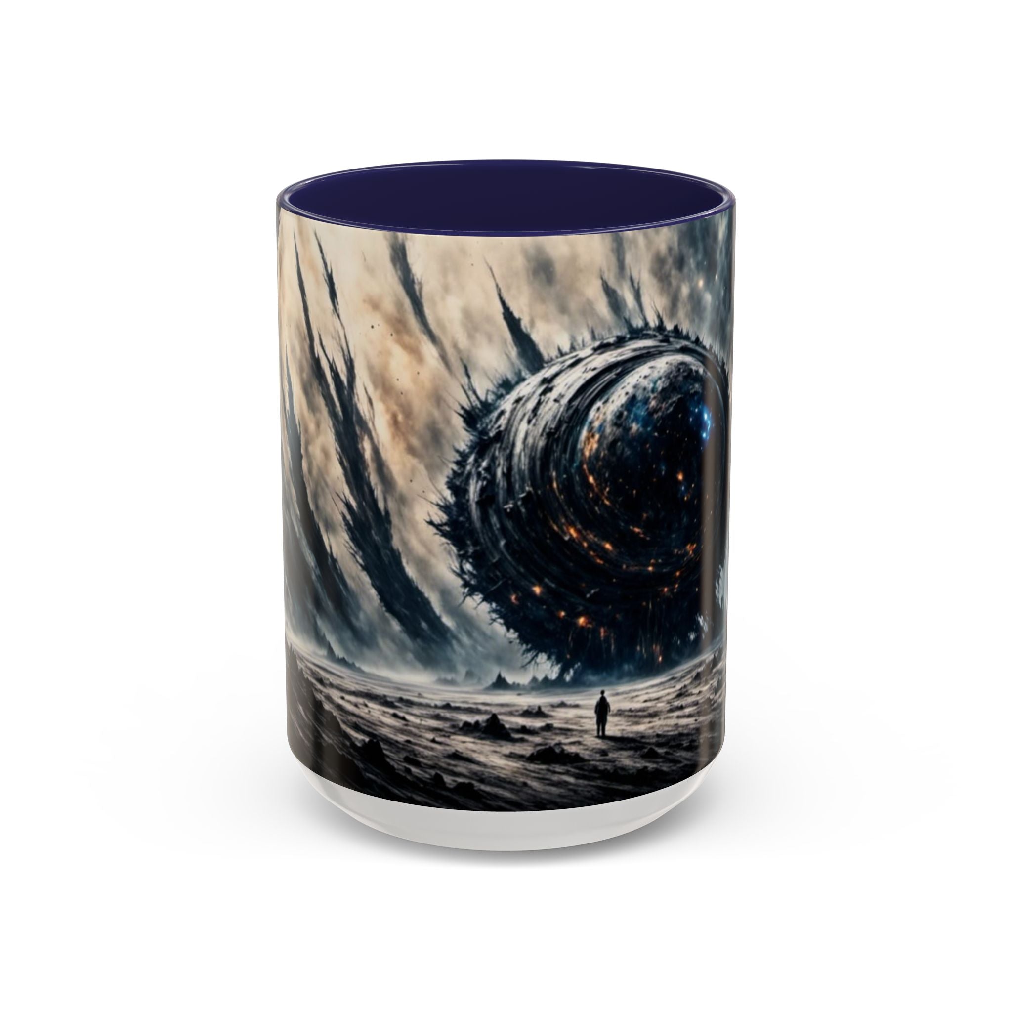 Cosmic Leviathan Coffee Mug — Dark Sci‑Fi Space Monster Accent Mug (11/15oz)