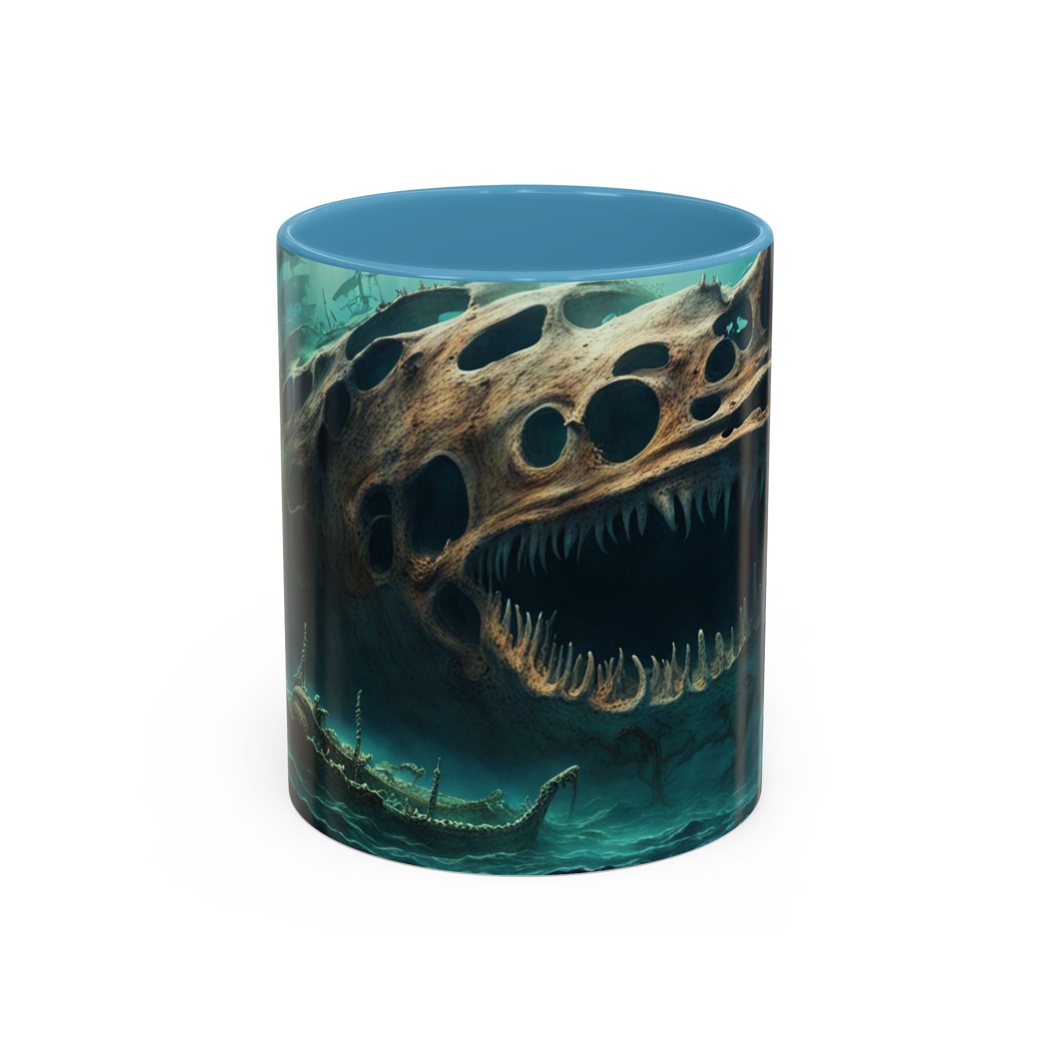 Dark Sea Monster Accent Coffee Mug — Underwater Creature 11oz/15oz