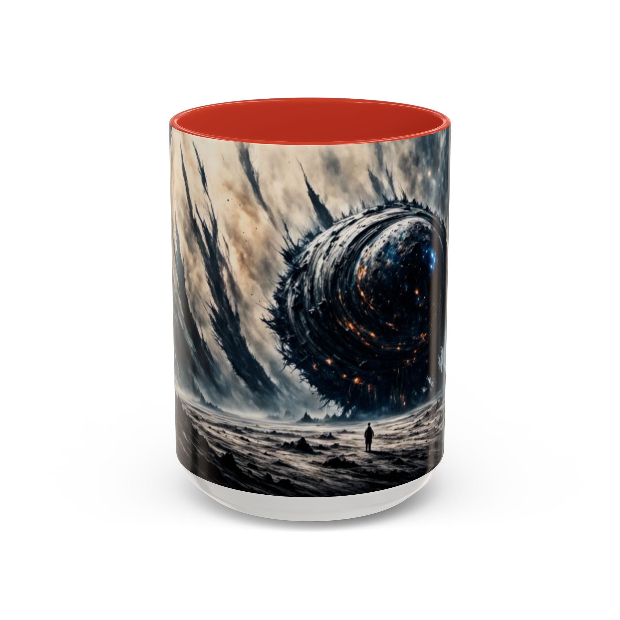 Cosmic Leviathan Coffee Mug — Dark Sci‑Fi Space Monster Accent Mug (11/15oz)