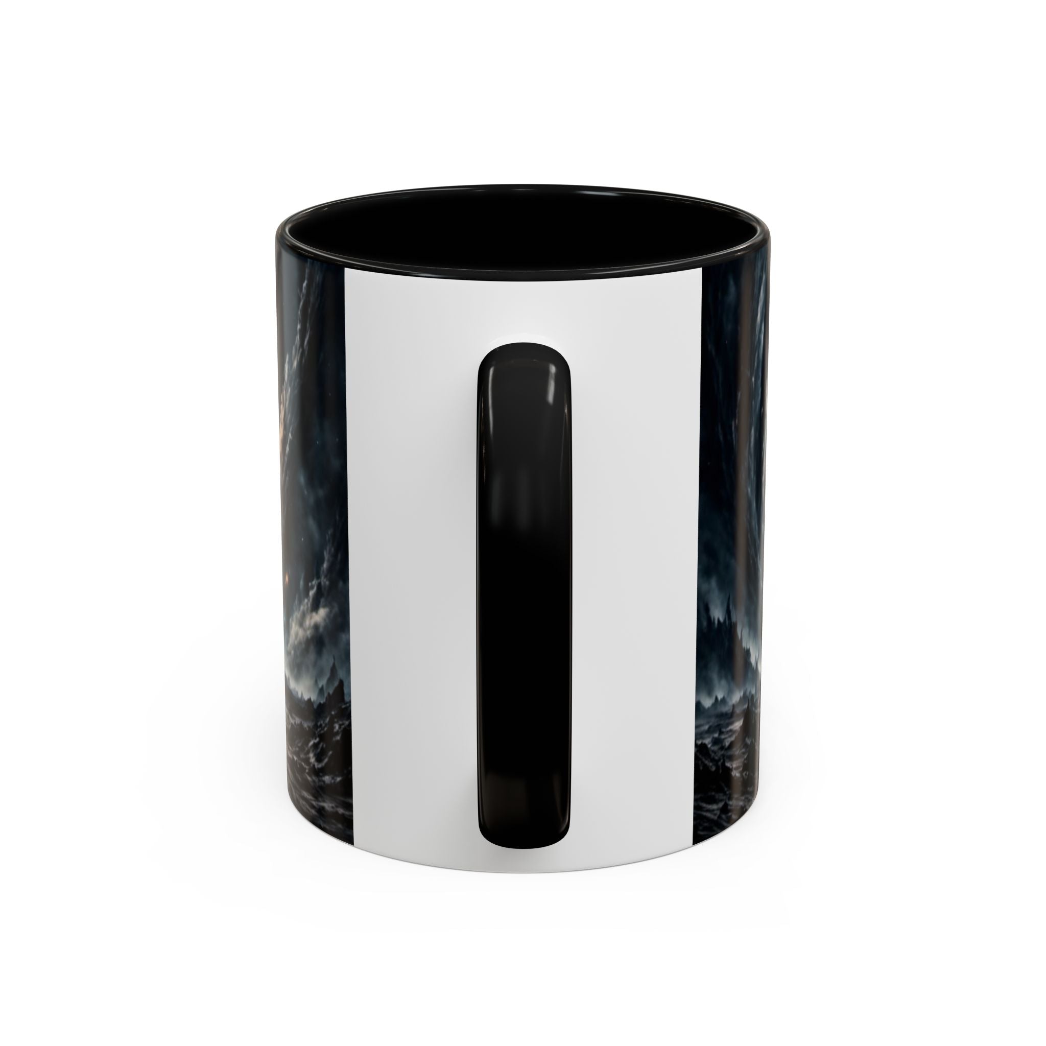 Cosmic Leviathan Coffee Mug — Dark Sci‑Fi Space Monster Accent Mug (11/15oz)