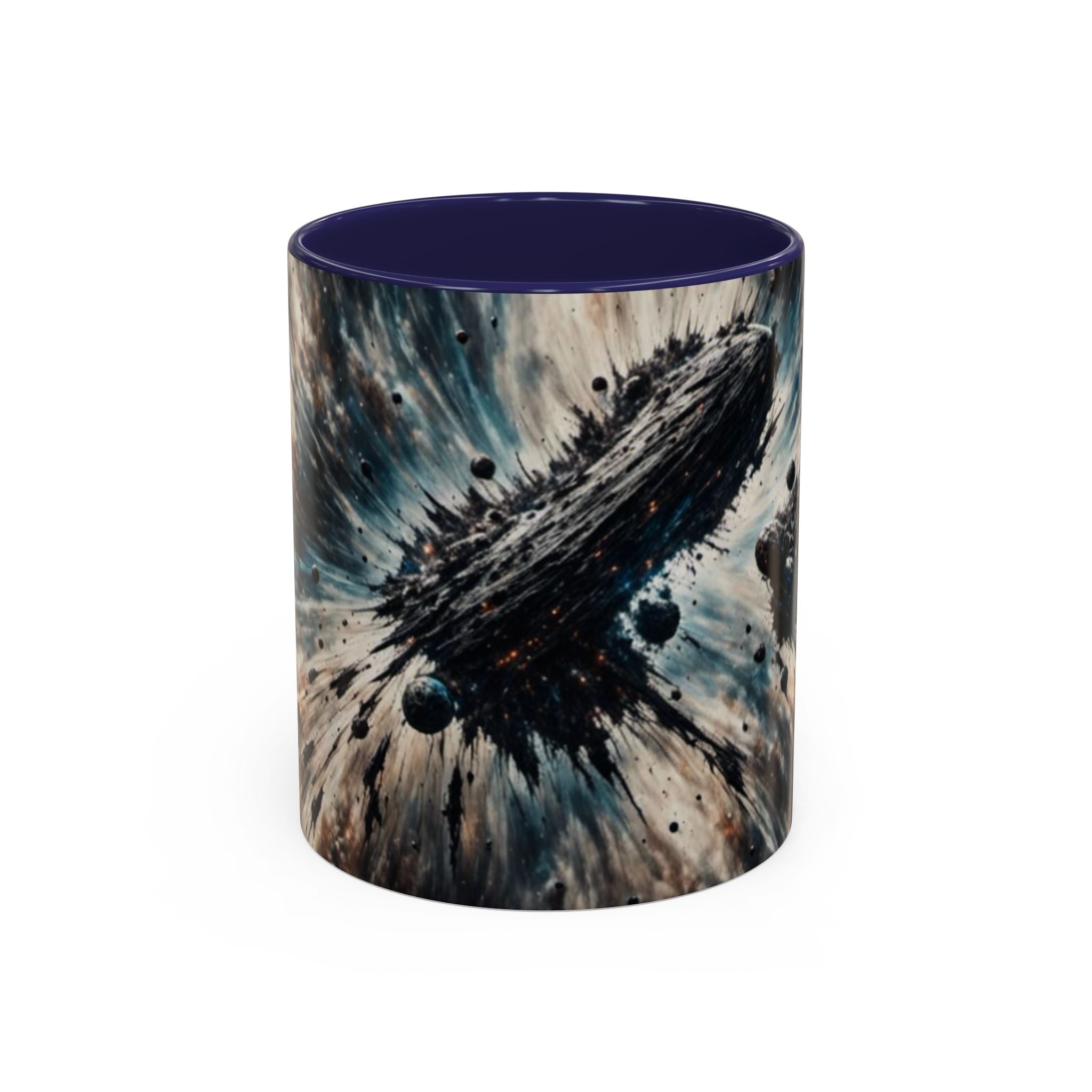 Asteroid Field Coffee Mug — Space Explosion Accent 11/15oz