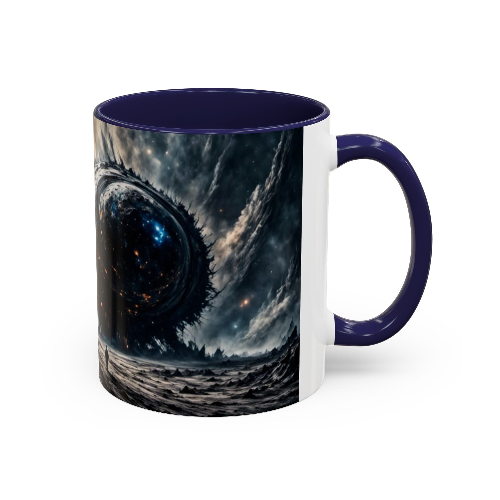 Cosmic Leviathan Coffee Mug — Dark Sci‑Fi Space Monster Accent Mug (11/15oz)