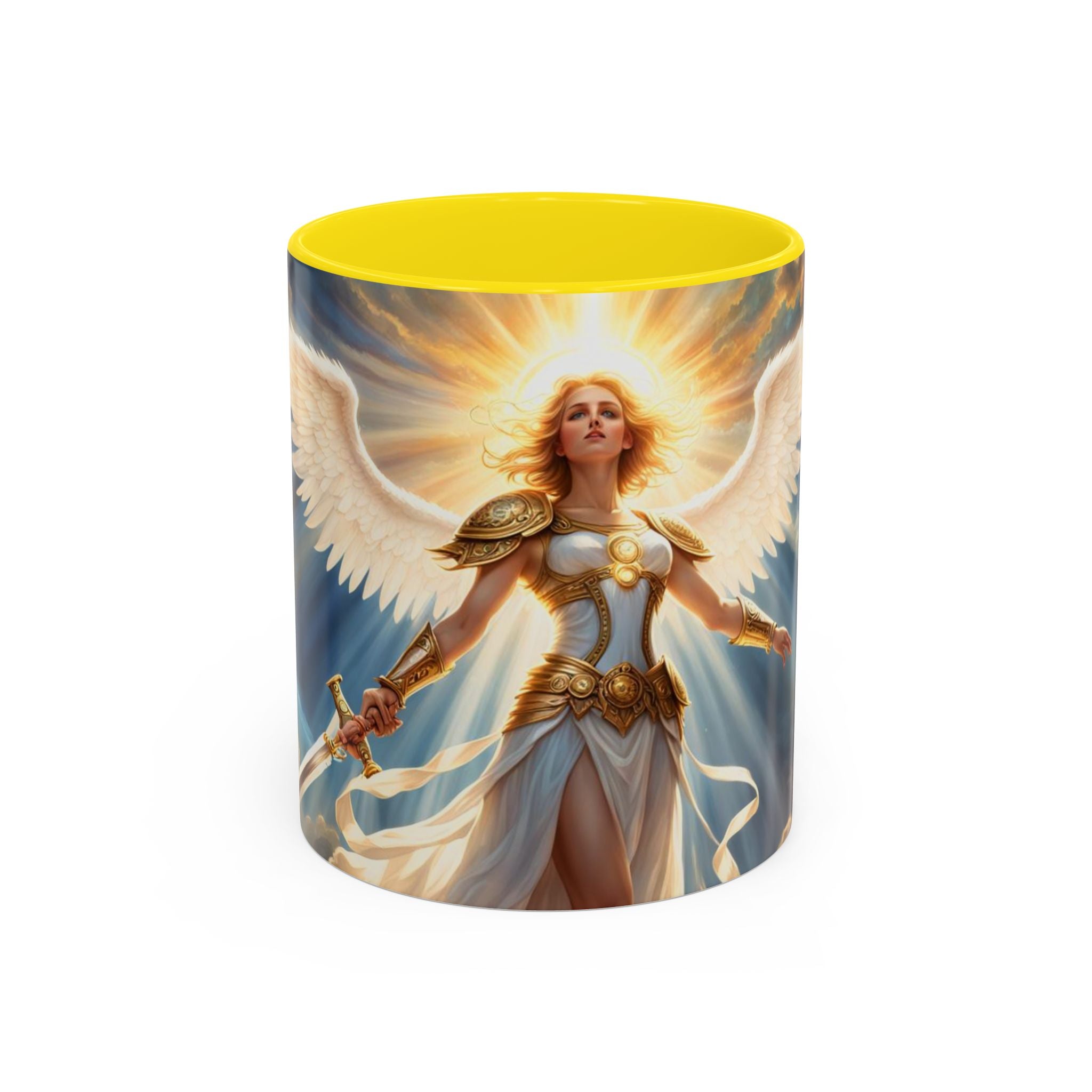Angel Guardian Coffee Mug — Radiant Warrior Angel 11/15oz Accent Mug