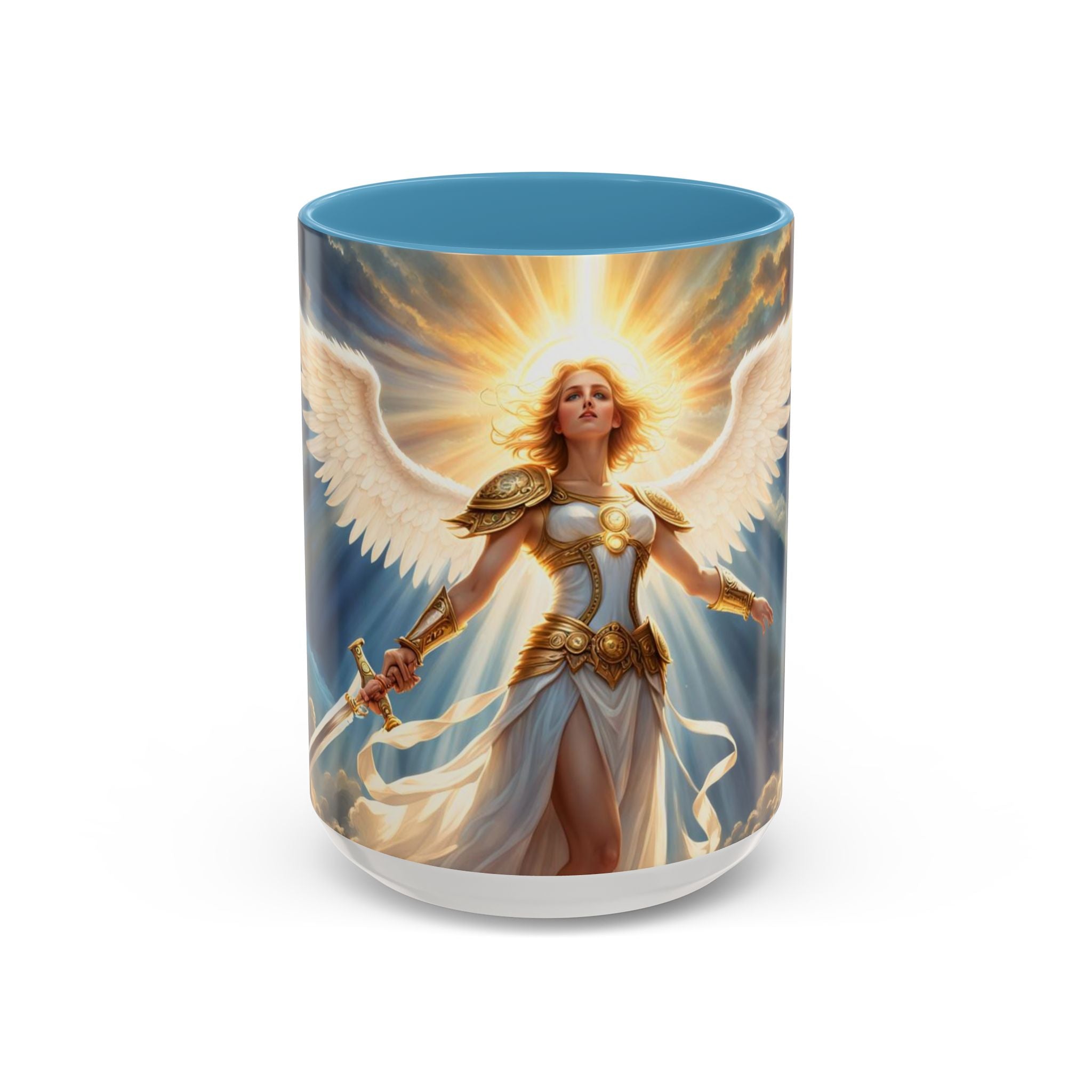 Angel Guardian Coffee Mug — Radiant Warrior Angel 11/15oz Accent Mug