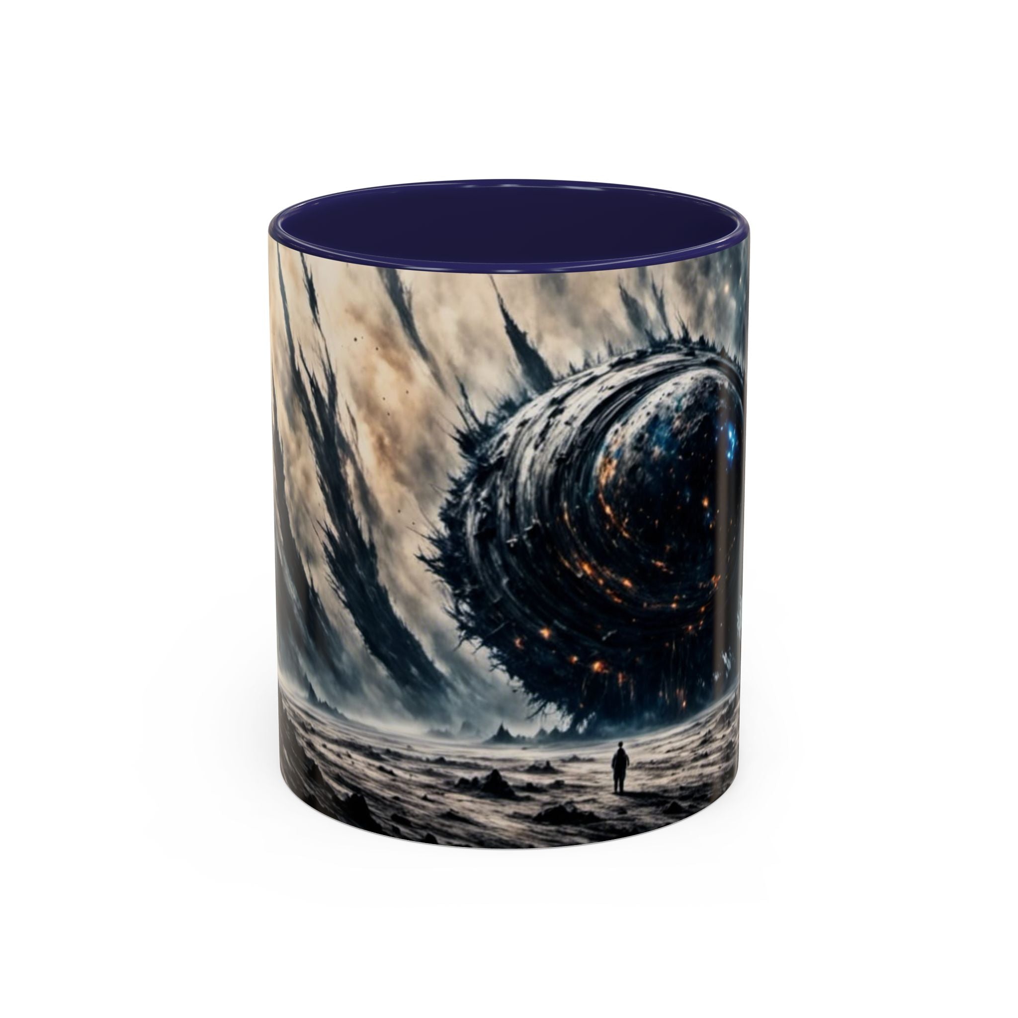 Cosmic Leviathan Coffee Mug — Dark Sci‑Fi Space Monster Accent Mug (11/15oz)