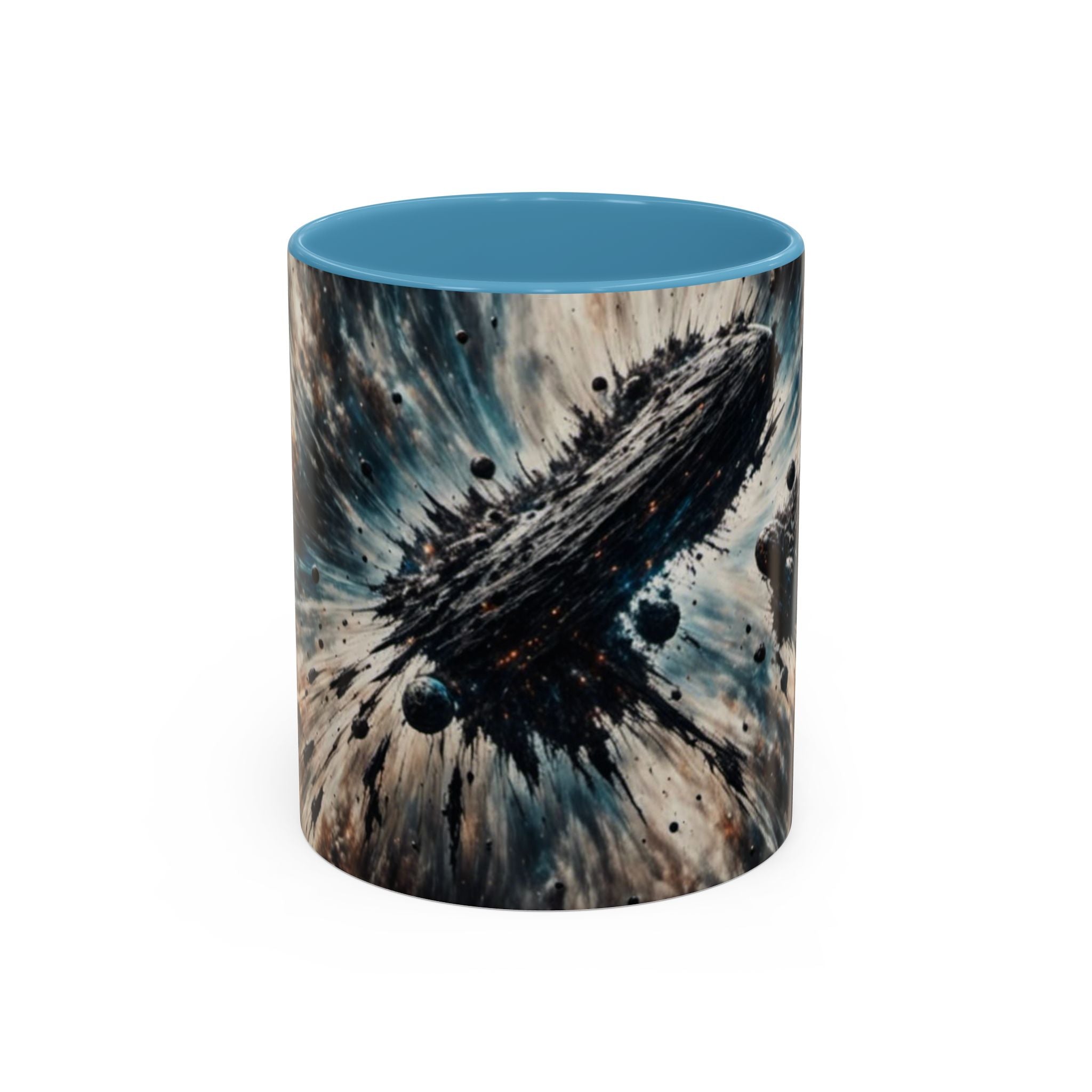 Asteroid Field Coffee Mug — Space Explosion Accent 11/15oz