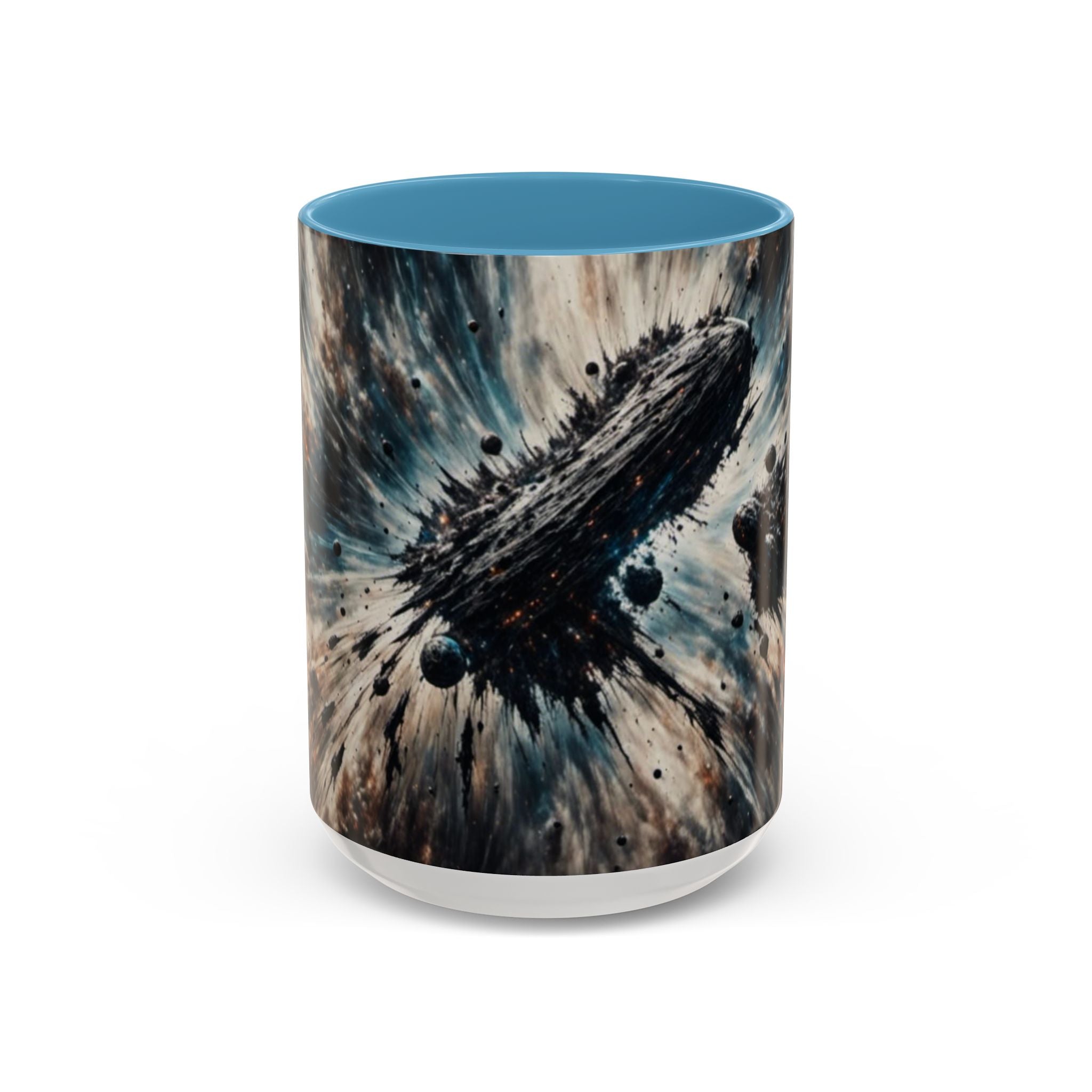 Asteroid Field Coffee Mug — Space Explosion Accent 11/15oz