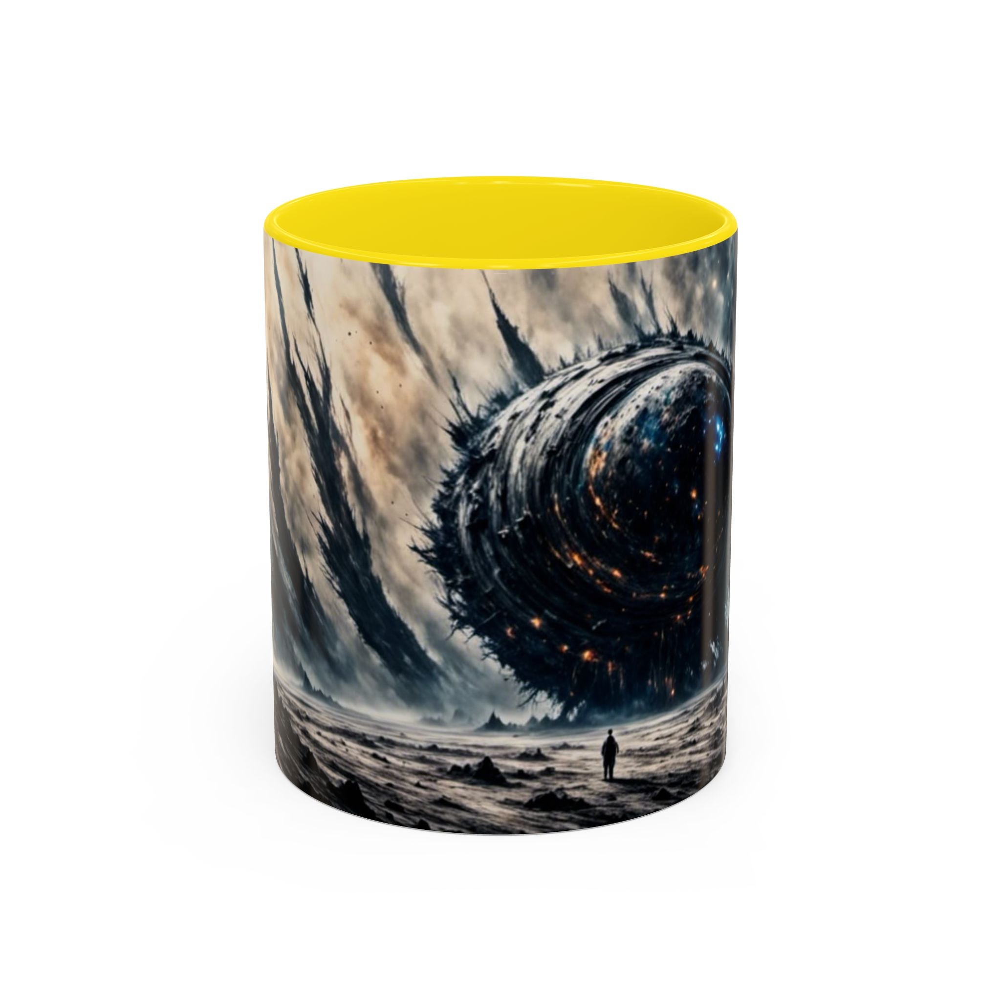Cosmic Leviathan Coffee Mug — Dark Sci‑Fi Space Monster Accent Mug (11/15oz)