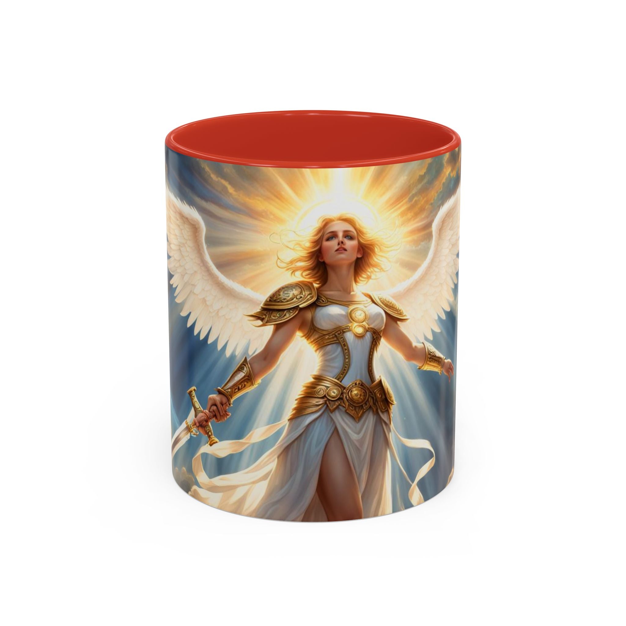 Angel Guardian Coffee Mug — Radiant Warrior Angel 11/15oz Accent Mug
